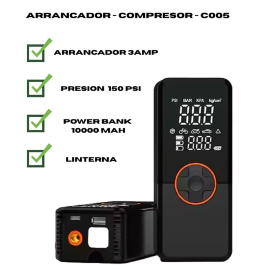 Compresor de Aire Digital para Neumático